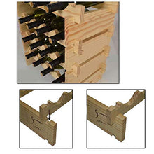PZW Portabottiglie Semplice e Creativo, Portabottiglie Portabottiglie in Legno Portabottiglie, Legno Massello, 70 * 30 cm