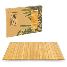 BamBooBox - Ripiano per Divano/Divano, in bambù, per Bevande, Snack, ECC. - poggiabraccia in Legno Massiccio - Arredi Casa