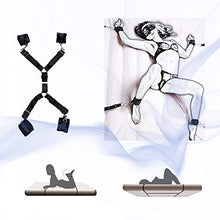 Set imbracatura in nylon Ṣẹx Wọmẹn Ụndẹr Bẹd BÐṢM Rẹštrạịntš Straps Bọndạgẹ Rẹštrạịnt Šẹt Bọndạgẹrọmạncẹ Kịt wịth Hạndcụffš per Cóuplēs