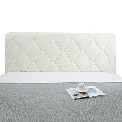 ZHKGANG Testata Letto Matrimoniale Copri Copertura Testata Letto Matrimoniale/Singolo Imbottito Fodera Elastica Protezione A Tinta Unita Copertura Decorazione Camera Letto Antipolvere Cover,B-140CM