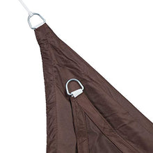 Relaxdays, Marrone Tenda a Vela Triangolare, Idrorepellente, Anti UV, Corde di Supporto, Terrazza e Giardino, 4x4x4 m, 4 x 4 x 4 m