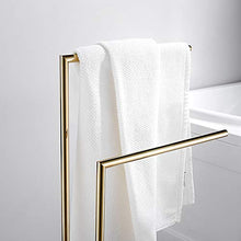 Wing Piantana Porta Asciugamani 2 Bracci Porta Asciugamani Bagno da Terra, Portasciugamani e Appendiabiti, Metallo Piantana da Bagno Porta Salviette, 30×20×80 cm