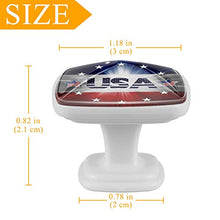 bandiera americana 4 PCS Pomelli per Porta, Pomolo per Mobile, Pomelli per Mobili con Viti, Maniglia per Armadietto, Pomelli per Porta, Pomelli per Cassetti per Porta, Armadio, Cassetto e Credenza