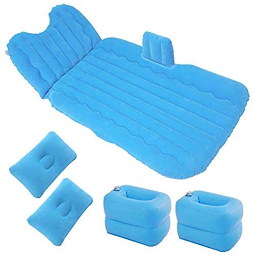 Lettino da viaggio Auto gonfiabile Letto multifunzionale montata su veicolo letto gonfiabile Off-road viaggio cuscino d'aria letto Car Guardia capo della base di corsa 5-12 ( Color : Blue )