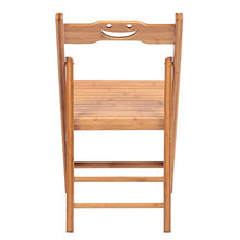 æ— Set di 2 sedie pieghevoli in bambù, 100% legno di bambù naturale, piccola sedia pieghevole con schienale per colazione, caffè, picnic, pesca
