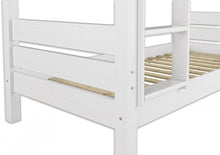 Erst-Holz Letto a Castello Bianco di Pino Anche per Adulti 80x190 Divisibile in Due 60.16-08-190WT80