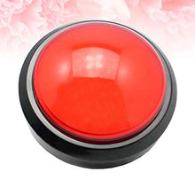 TOYANDONA Gioco Risposta Cicalino Risponditore Elettronico Giocattolo Risponditore Digitale Grandi Pulsanti con Lampada Senza Batteria (Rosso)