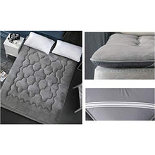 QVIVI Materasso Futon Tatami Pieghevole, Materassi Letto Futon da Terra Portatile Caldo E Traspirante Morbido Inverno per Camera da Letto Campeggio 1.2 * 2M
