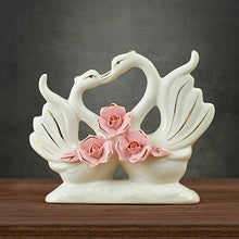 ZGPTX Ornamenti in Ceramica Cigno Regali di Nozze creativi Moderni Soggiorno Mobile TV Decorazione armadietto del Vino
