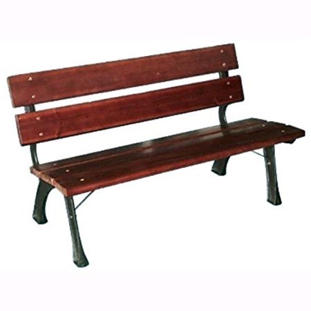 PEBSHOP Panchina Struttura in ghisa Verniciata 122 x 60 x H72 cm