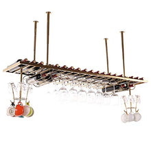 COLiJOL Portabottiglie da Vino da Soffitto Portabottiglie da Vino da Appendere Altezza Regolabile Appassionato Di Vino per Bar Cucina Club Rack,60 cm (23,6 Pollici),60 cm (23,6 Pollici)