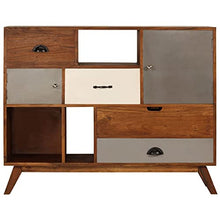vidaXL Credenza Vintage con Cassetti Armadietto Mobile Cassettiera Dispensa Vetrina Arredo Soggiorno Armadio Arredamento Legno Massello Acacia