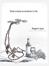 PROJECTOR F Desktop Wine Rack, Wine Rack può Essere Messo 1 Bottiglie di Vino, Sospensione 2 Red Wine Glasses, Ferro Battuto Mostra Ripiani Creativa Home Decoration,D