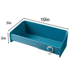 XLTT JUKOO Scaffali da bagno, senza foratura, per doccia, ad angolo, da parete, in materiale ABS robusto, per bagno, doccia rettangolare (blu