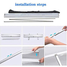 □ Per il business □ Roll up Banner trasparente, scudo di distanziamento sociale, banner portatile, adatto per saloni, ristoranti, uffici, mense scolastiche, protezione dello sputo, protezione da starn