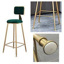 ZEH Sedia da Pranzo, Sedia Bracciolo, Seggiolone, Sgabello Sgabello Steckrest Iron Bar Sgabello Cucina Home Cucina Seggiolone, Trucco for caffetteria for la Colazione, Cuscino Morbido Rotondo FACAI