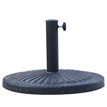Outsunny Base per Ombrellone Diametro 3,8-4,8cm Motivo Floreale con Manopola Peso 15KG da Giardino Resina 49x32cm
