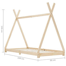 FAMIROSA Giroletto per Bambini in Legno Massello di Pino 80x160 cm-3356