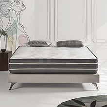 COSMOS | Activated Carbon | Materasso Matrimoniale Memory 160x190 cm | 24 cm | Lattice con Carbone Attivo e Schiuma Termosensibile V200 | 7 Zone Comfort con Tecnologia Anti-Stress Purificante