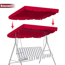 heresell Dondolo di ricambio per dondolo da giardino a 3 posti, impermeabile, copertura per panca a dondolo a 3 posti, giardino, per esterni, patio Yard Seat, 249 x 185 x 18 cm
