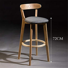 Ljings Sgabello Moderno, Sgabello Bar Pub Sgabello Bar Patio Sedie Pub con Schienale, Altezza Bancone Cucina Pub, Colori Multipli, 28,3 Pollici,Grigio,Linen