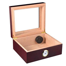 NIHAOA Accessori del Sigaro Corrosione Carrying A Cigar Humidor con Voi - con Un Pannello Frontale Digitale igrometro Sealed Buon Portatile Rimovibile Cigar Box Buon apporto di umidità