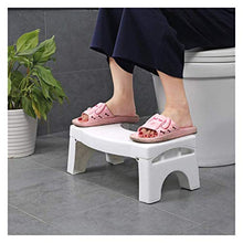 RONGJJ Sgabello per WC con Gradino Accovacciato, Sgabello per WC Antiscivolo per Bagno Strumento per Lo Squat - Guarigione Contro La Stitichezza - più Sano, White
