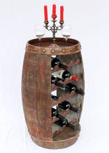 DanDiBo Scaffale Vini Botte Vino 0370-R Botte in Legno H-81cm Supporto Bottiglie Marrone Bar Vino-Bar