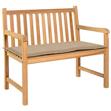 FAMIROSA Cuscino per Panca da Giardino Beige 100x50x3 cm