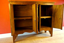 Mobile in legno massiccio SIAM II – 80 x 96 cm comò in legno di acacia con intaglio (coloniale)