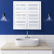 Relaxdays Pensile da Bagno, 2 Ante, Ripiani ad Altezza Regolabile, Mobile Sospeso Quadrato, bambù, Bianco, 56,5 x 56 x 21 cm