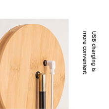 Specchio per Il Trucco del Desktop Pieghevole con Lo Specchio del Trucco del Desktop dello Specchio del Trucco della Luce del riempimento Bagno Specchio per vanità