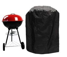 Bella Felice Rotonda Nero Oxford Panno Impermeabile Grill Copertura di Protezione BBQ Antipolvere e Antipioggia Protezione UV Copertura 7090 cm