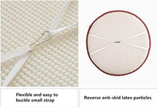 LZYD 100% Cotone e Lino Antiscivolo Cuscino Sedia Set di 4 Comodo Traspirante Cuscini per sedie Spesso Cuscino Tondo per Sgabello 40cm per Cucina Piccolo Sgabello Esterno etc
