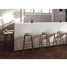 Sgabello da bar × 2, sedia da bar con schienale per cucina domestica, sgabello da lavoro per hotel, cuscino in pelle di alta qualità, con poggiapiedi, comfort sedentario/H / 65CM
