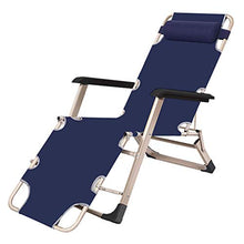 AI LI WEI SHUAIIJUAN Sedia per Il Tempo Libero Domestico Folding Prato sedie a Sdraio for Pool Side all'aperto Yard Beach - Outdoor Sdraio reclinabile Patio Garden Chair 550lbs capacità - Blu