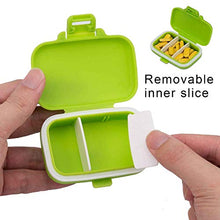 XLKJ 4 Pezzi Portapillole Tascabile Giornaliero,Mini Portapillole Settimanale Mini Box per Pillole