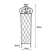 QILIN Palizzata del Giardino, Griglia in Ferro, Recinzione Decorativa, Barriera per Animali, Struttura per Rampicanti, Uccelli E Foglie, Verde Invecchiato/Bianco Invecchiato (2 Pezzi)