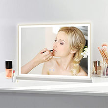 YU YUSING - Specchio Trucco LED da Tavolo, Specchio Bagno Smart con luce da parete , Specchio Make Up illuminato e professionale, Specchio Hollywood infrangibile, 60x80, 3000-8000K
