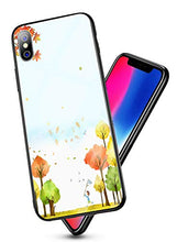 Suhctup Compatibile con iPhone XR Custodia Protettiva in Vetro Temperato 9H + Cornice Paraurti in TPU Silicone Morbido Assorbimento Degli Urti a 360 Gradi Protezione -libellula