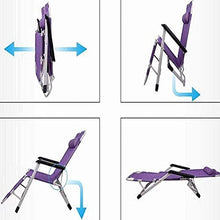 Sedia a sdraio pieghevole da giardino reclinabile nera imbottita Zero Gravity Lounge Chair ampio bracciolo regolabile reclinabile