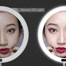 Specchio Cosmetico a Led per Trucco Con Mini Ingrandimento 5X Specchio Magnetico USB Ricaricabile Touch Screen Sensore DI Luminosità Luminosità Regolabile Intelligente Cordless Specchio Da 8,5 Pollici