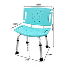 JTKDL Panca Sgabello per Sedia da Bagno con Doccia Regolabile per Disabili con Altezza Regolabile,A