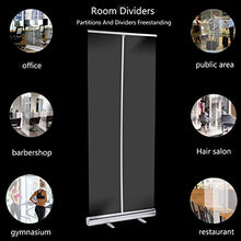 KMILE Schermo di Protezione da Terra starnuto per Pavimenti Roll Up Banner Banner Stands Isolation Barrier Shield Protettivo per caffè, Negozi al Dettaglio, cassiere, Receptionist