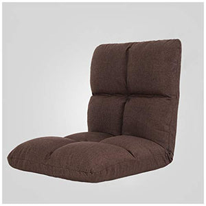 MeiMei Divano Pieghevole Camera da Letto Soggiorno Studio Balcone Piccolo Divano Singolo Divano reclinabile (Color : Brown)