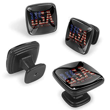 Bandiera americana (2) 4 PCS Pomelli per Porta, Pomolo per Mobile, Pomelli per Mobili con Viti, Maniglia per Armadietto, Pomelli per Porta, Pomelli per Cassetti per Porta, Armadio, Cassetto e Credenza