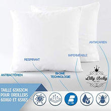LILLY BELLY - Coprimaterasso + cuscini x2 impermeabile cotone OEKOTEX Made in Europa antiacaro antibatterico traspirante tecnologia biome (140 x 190/200)
