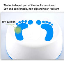 LZL Sgabello WC Multi-Function Squatty Vatty Bambini da poggiapiedi per Bambini Sgabello Antiscivolo Posizione igienica adeguata per la Salute Vasino Tozzo (Color : Blue+White, Dimensione : Medio)