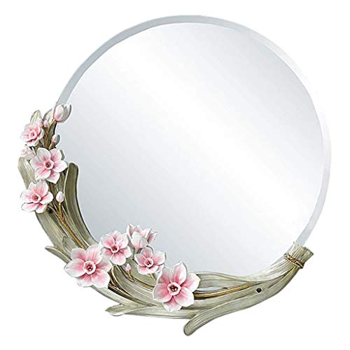 Bathroom mirror Specchio da Bagno in Stile Europeo, Specchio da toeletta, Specchio cosmetico Decorativo, Specchio Rotondo, Specchio a Parete, Specchio da Bagno