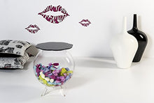 Iplex Design Bollino Tavolino/Comodino Contenitore, Plexiglass/PMMA, Nero/Trasparente